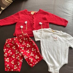 😊Adorable 3 piece baby outfit😊THREADS clothing for kids, Size 3/6 Months
